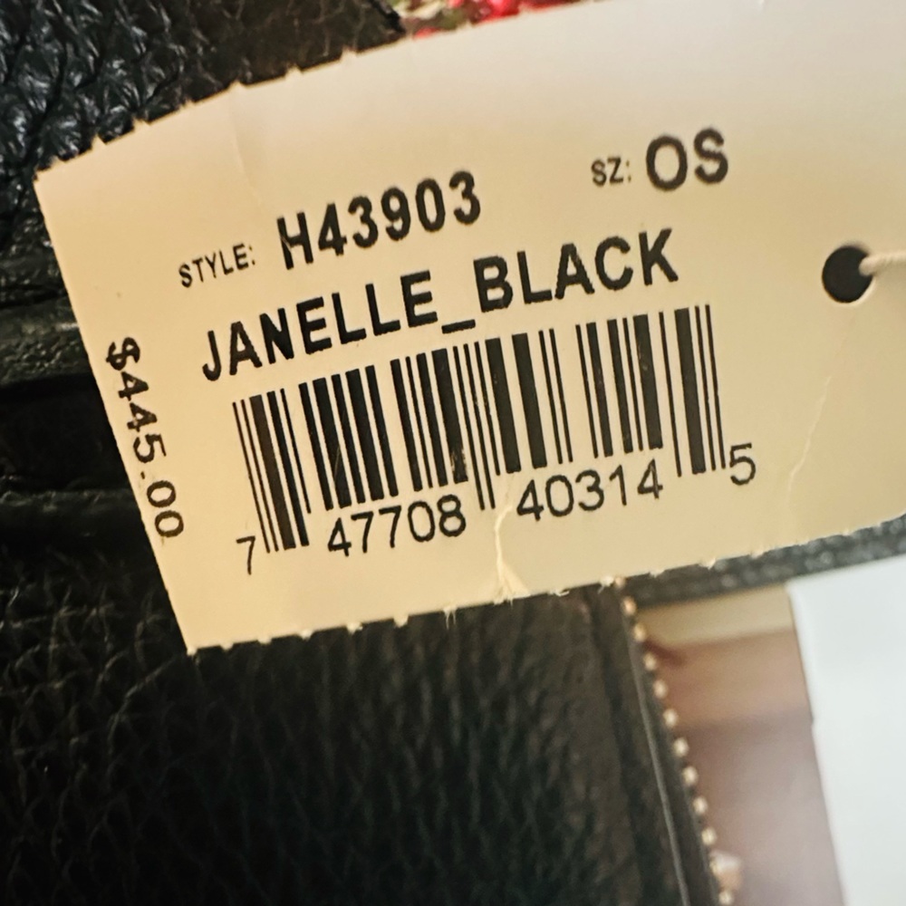 NWT BRIGHTON JANELLE SATCHEL CROSSBODY BLACK BAG - Picture 6 of 10